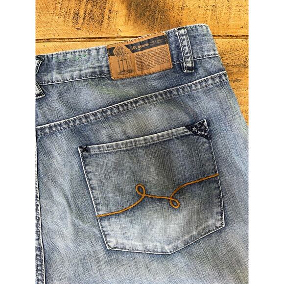 Mens LR Geans Blue Denim Lightweight Cotton Shorts Pockets‎ Size 38 - Picture 8 of 9